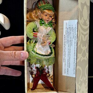 MARK ROBERTS Christmas Elf Pixie Fairy Figurine RARE Small